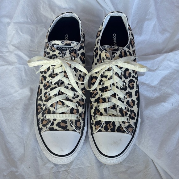 Converse Animal Print Platform Sneakers - Picture 1 of 6